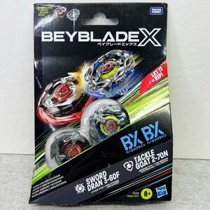 Hasbro Takara Tomy Beyblade X Sword Dran 3-60F Tackle Goat 2-70N Dual Pack